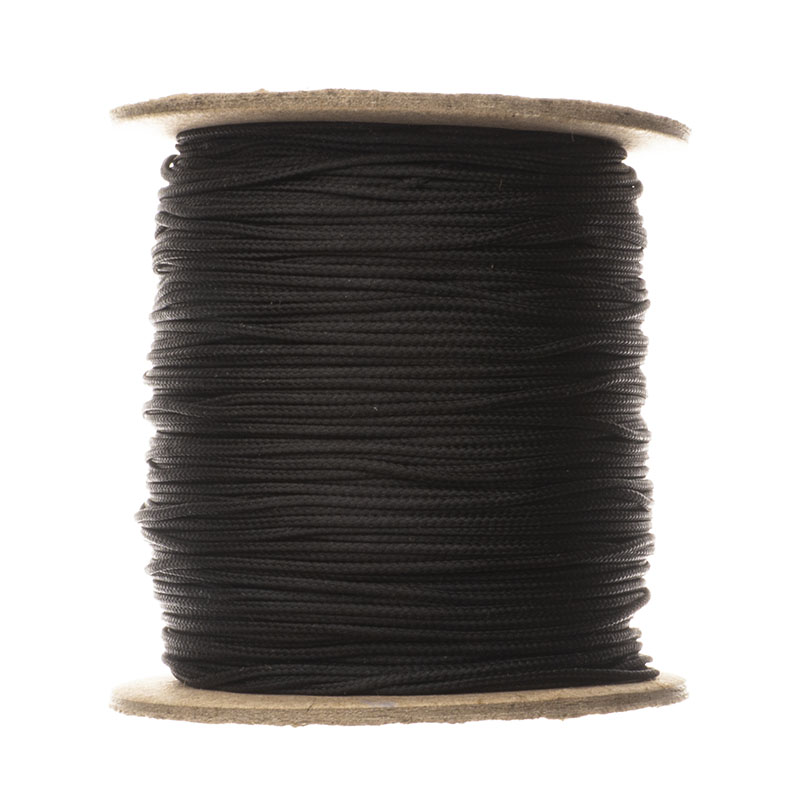 Proplétaná šňůrka 1,4 mm černá 9001 - 100m