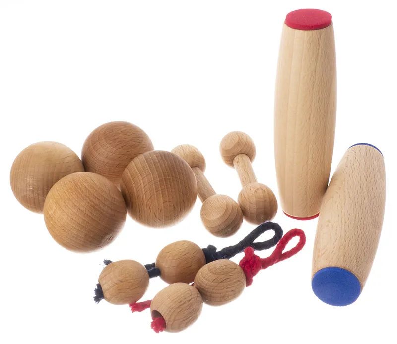 Dětská motorická sada 4x2 PLUS modro-červená, koule 35mm, Prstočinka 80mm