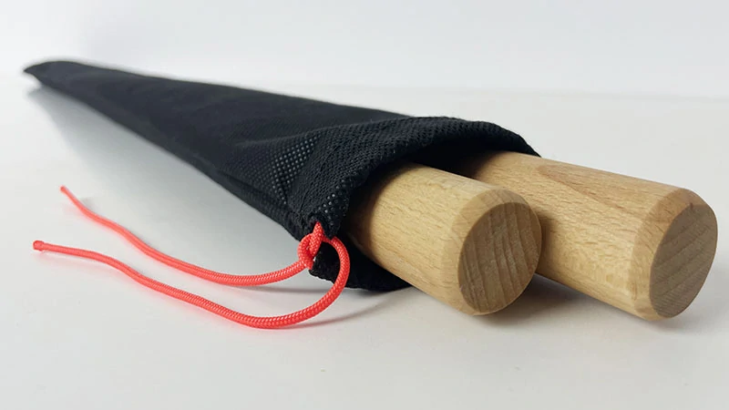 Bukové hole průměr 25 mm, délka 85 cm - 2ks + přepravní vak